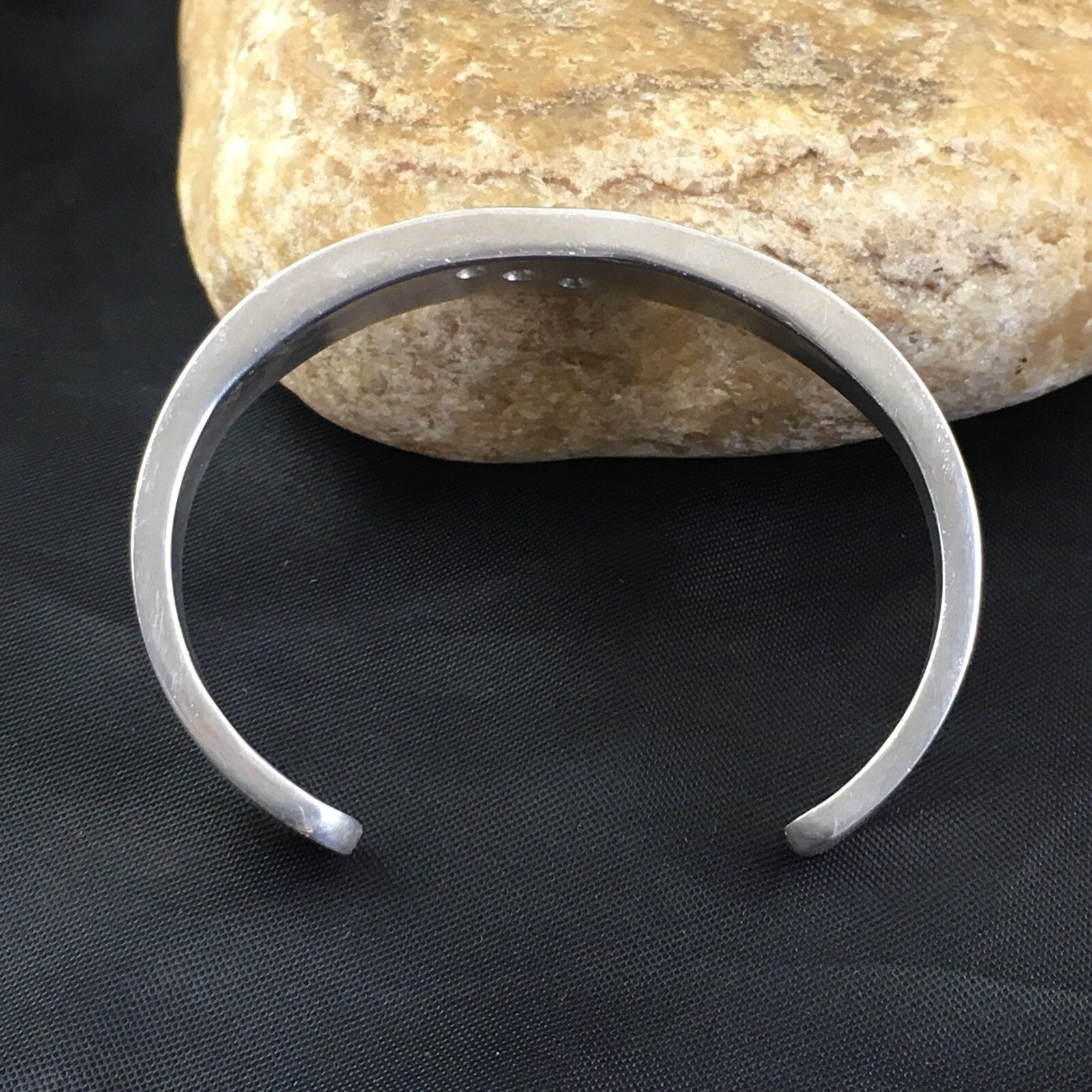 Coral, Lapis Ruby Navajo Sterling Silver Inlay Bracelet 1982