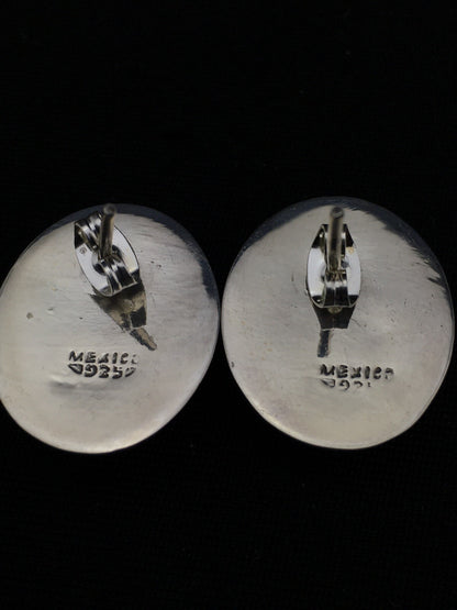 Blue Lapis Indian Navajo Sterling Silver Earrings 1999