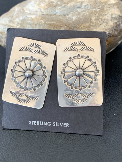 Womens Earrings Southwestern Sterling Silver Post  11664