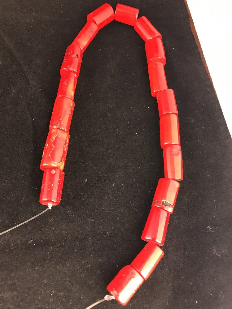Handmade Strand Rare Coral Beads 16 Inch Barrel 10056