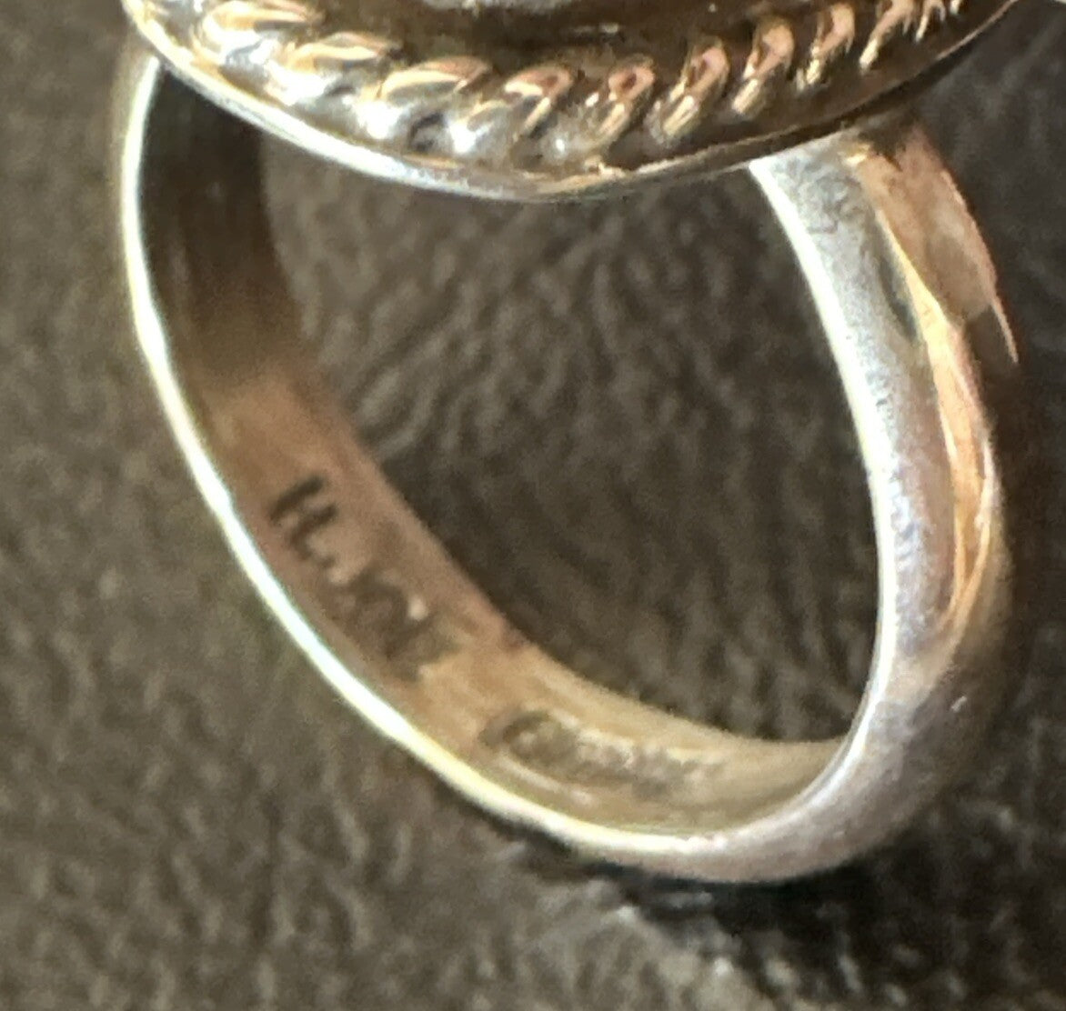 Womens Blue Sonoran Turquoise Navajo Sterling Silver Ring Size 10 18004