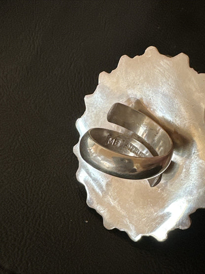 Womens Purple Spiny Oyster Navajo Sterling Silver Cluster Ring Size 9 19760