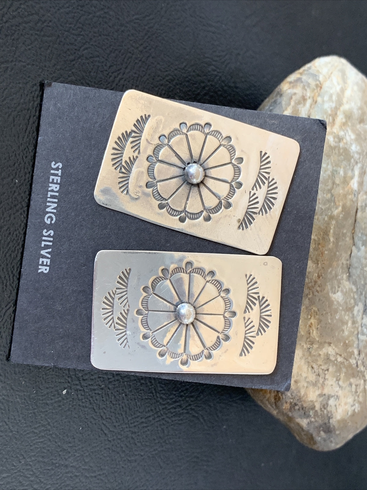 Womens Earrings Southwestern Sterling Silver Post  11664