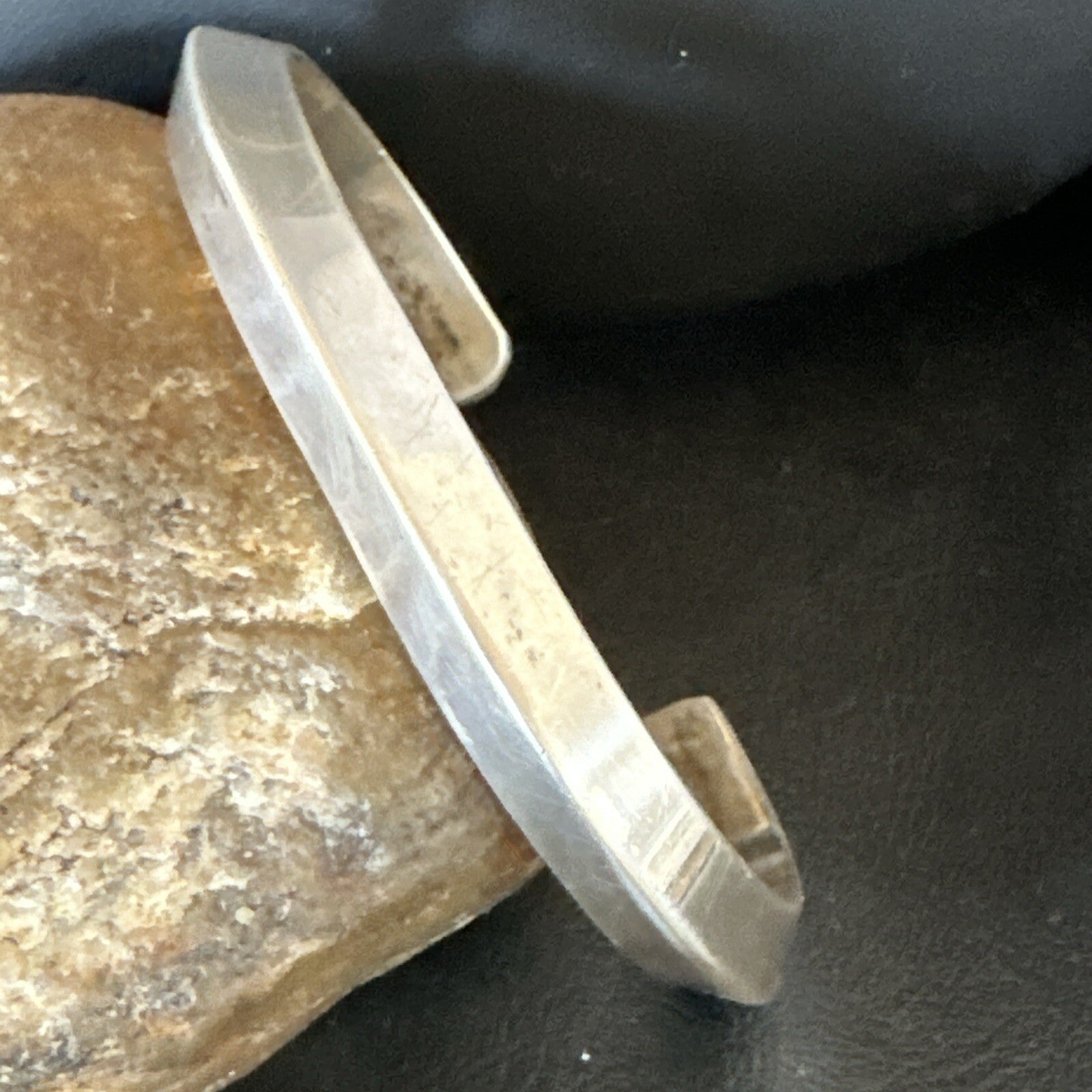 Old Pawn Navajo Cuff Bracelet Native American Sterling Silver 18124