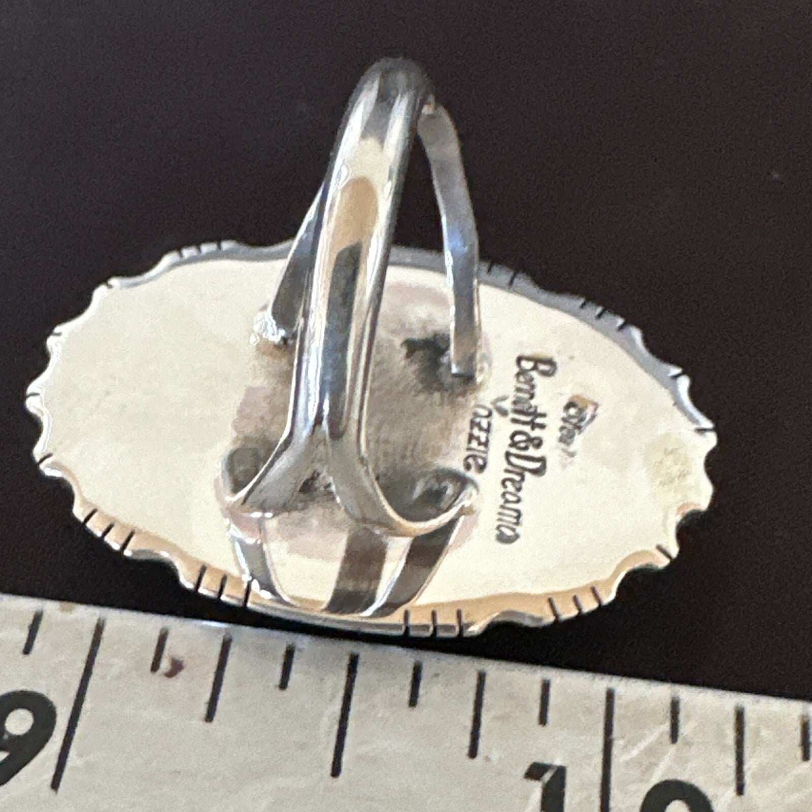 Mens Womens Wild Horse Turquoise Navajo Sterling Silver Ring Size 9 18012