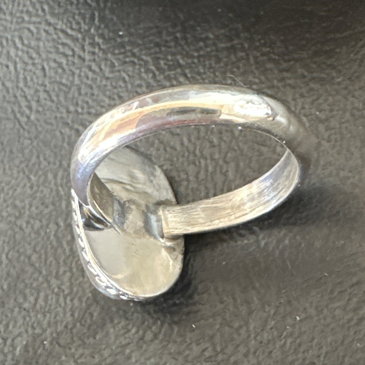 Womens Blue Sonoran Turquoise Navajo Sterling Silver Ring Size 10 18004