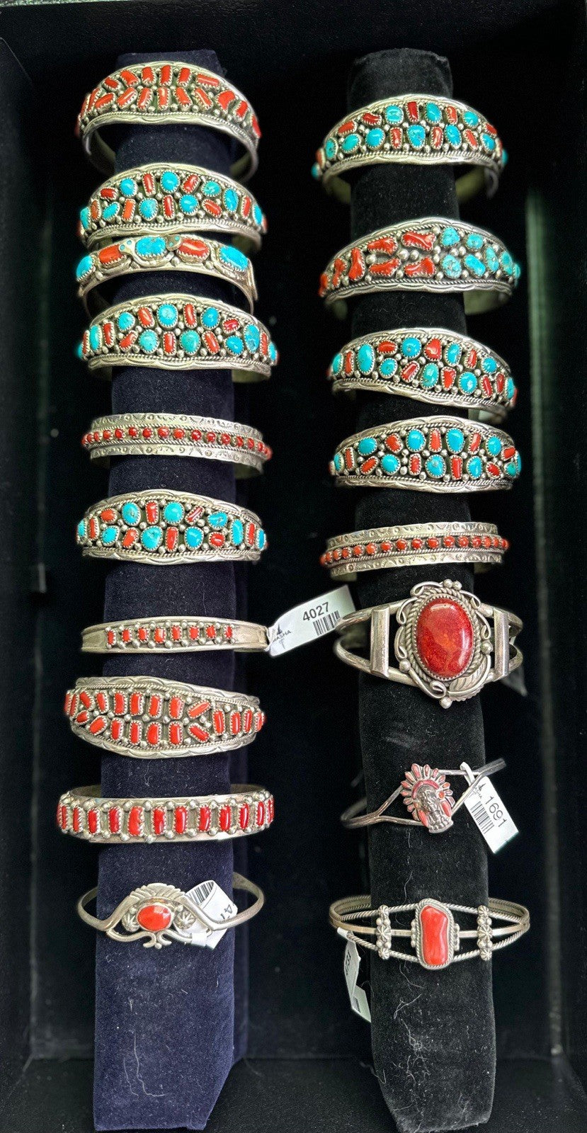A Lot Sterling Silver NAVAJO Zuni Native American Southwestern Bracelets Jewelry