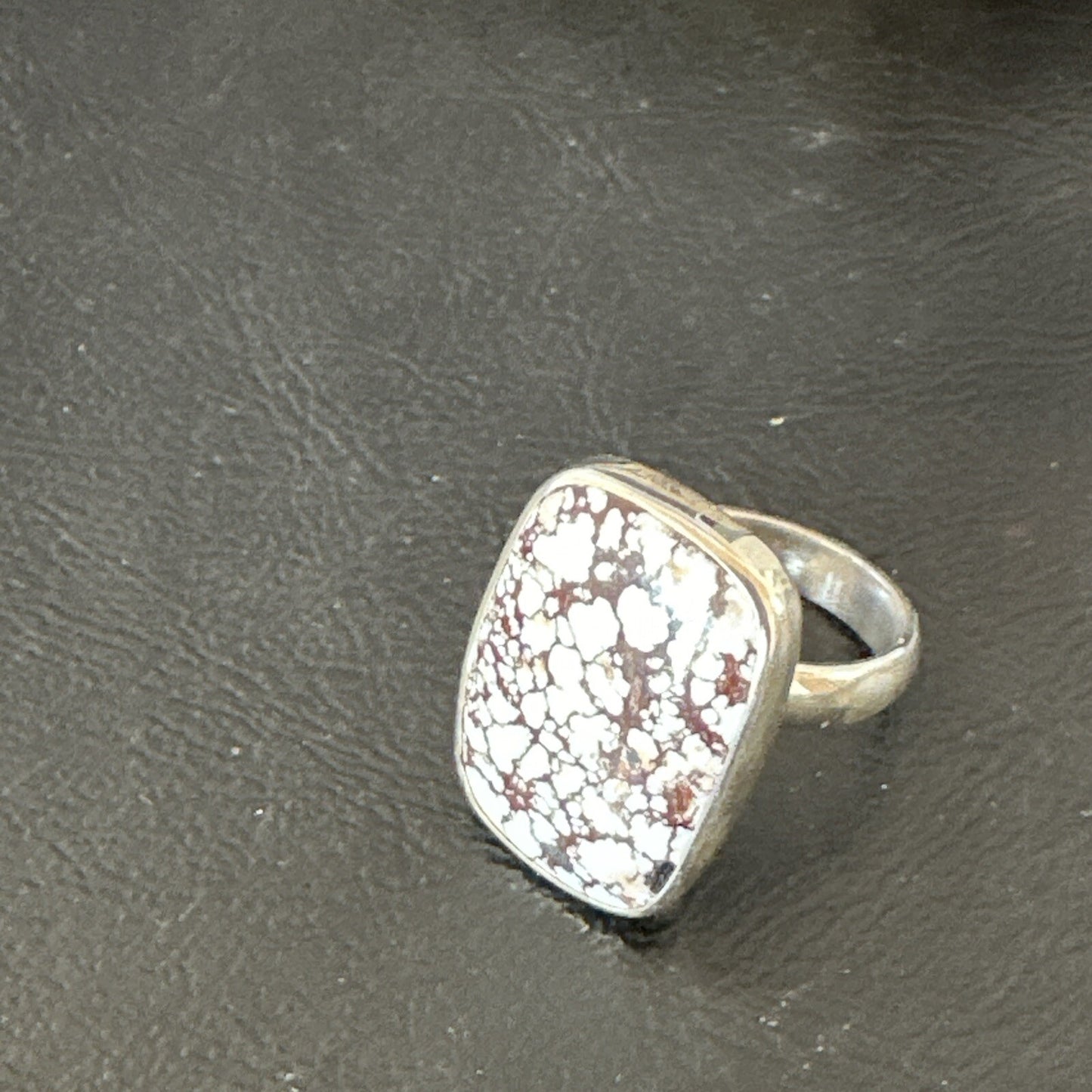 Mens Womens Wild Horse Turquoise Navajo Sterling Silver Ring Sz 7 17344