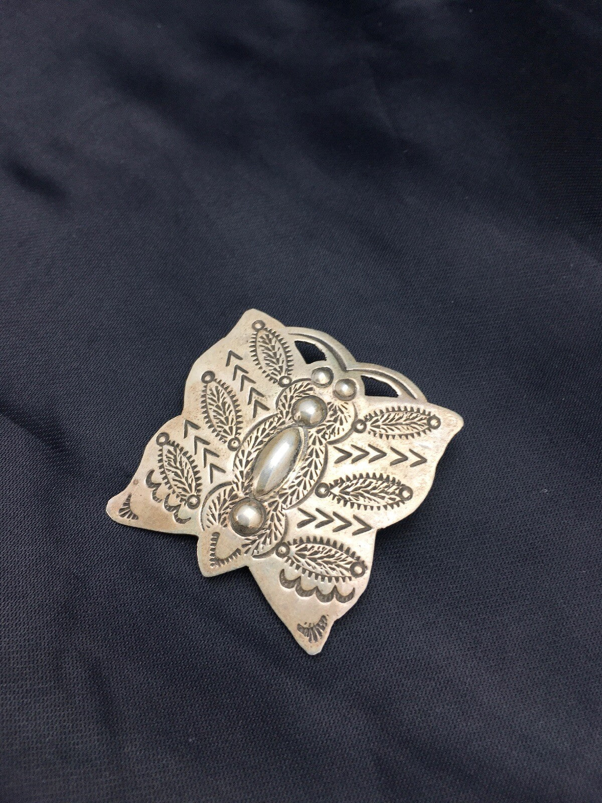 Dragonfly Sterling Silver Navajo Pin Pendant 02665