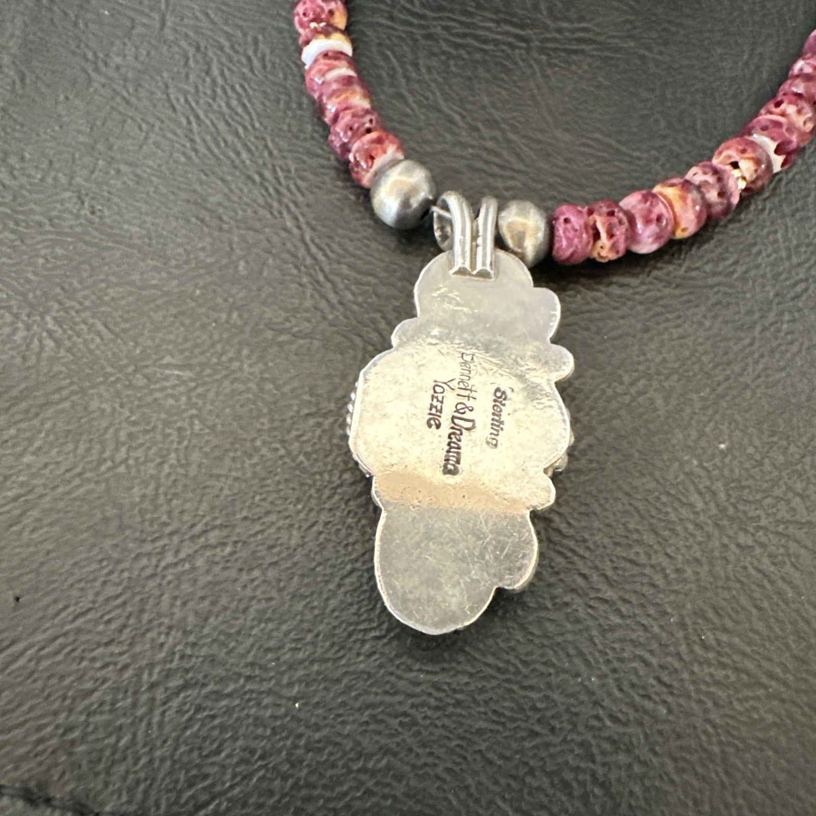 Sterling Purple Spiny Sugilite Pendant Navajo Silver Necklace 19609