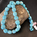 Authentic Blue Sleeping Beauty Turquoise Nugget Strand 18" | Authentic Native American Handmade | 18591