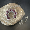 Purple Spiny Oyster Naja Pendant Navajo Chain 20"Necklace | Sterling Silver | Authentic Native American Handmade | 18853