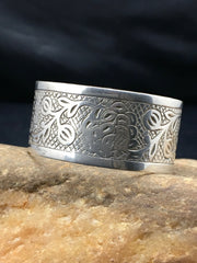 Navajo Stamped Children's Cuff Bracelet | Sterling Silver | Authentic Native American Handmade | 04052