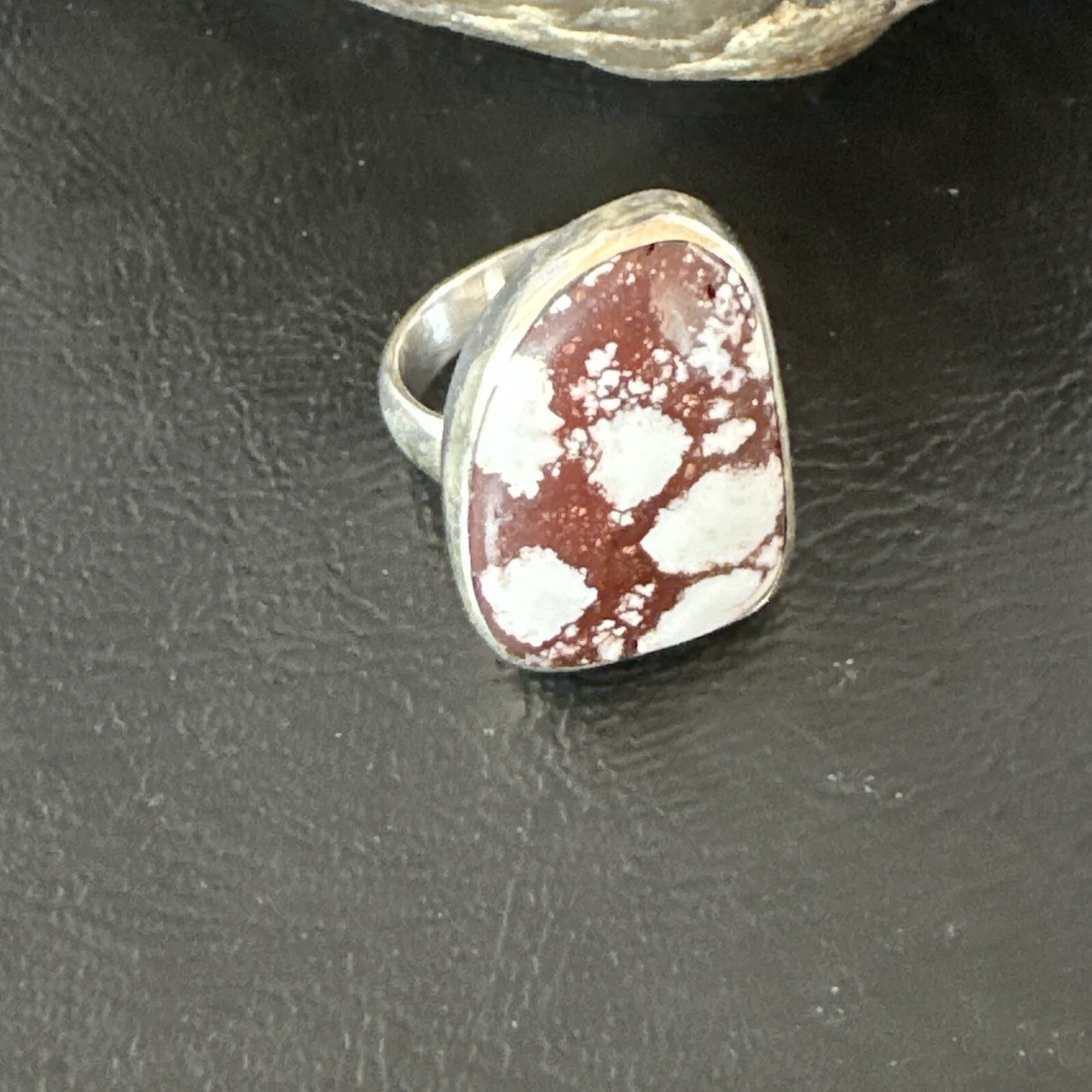 Mens Womens Wild Horse Turquoise Navajo Sterling Silver Ring Sz 8 17342