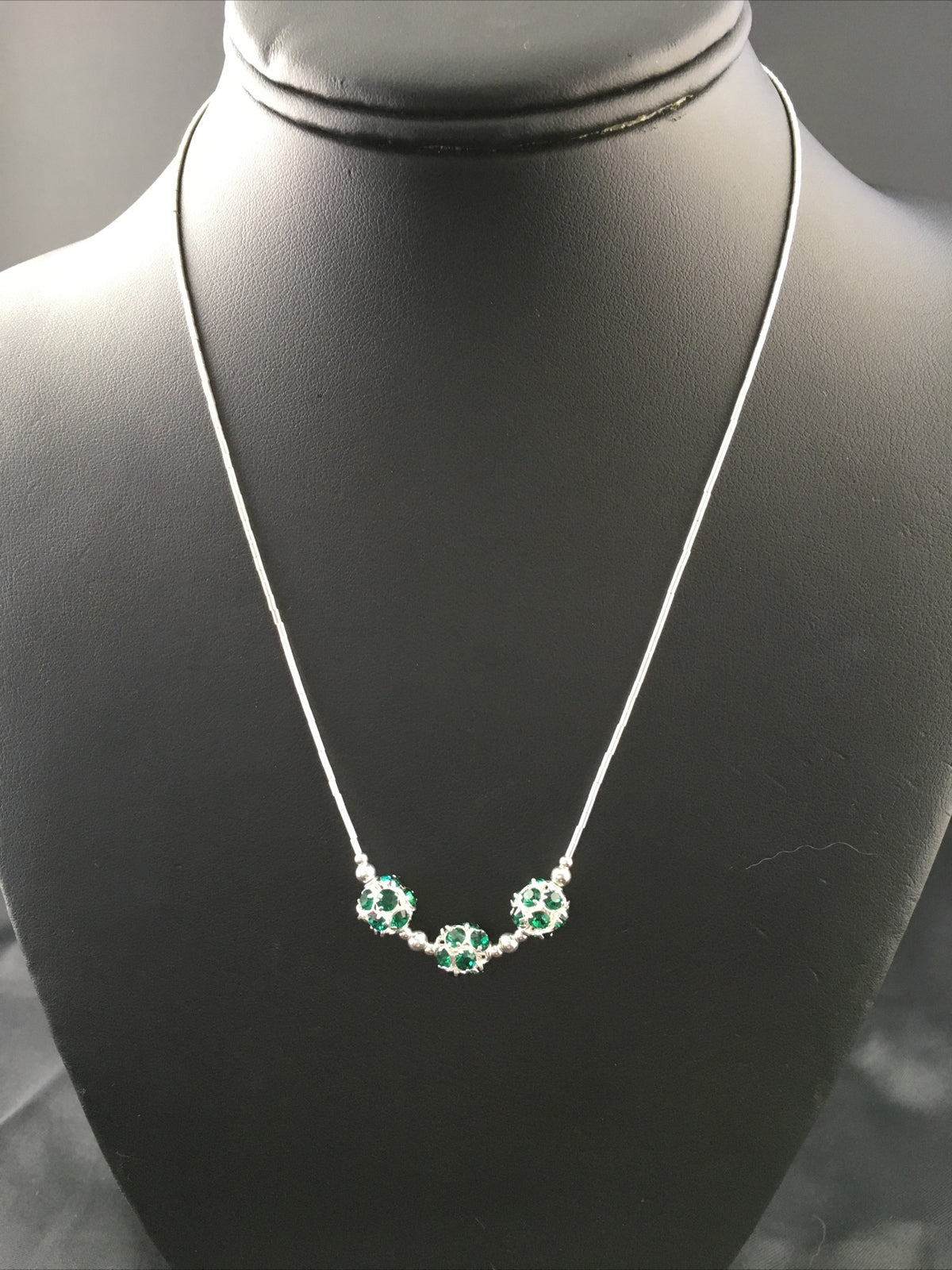Girls Heishi Beads Pendant Navajo Sterling Silver Necklace 17" 10119