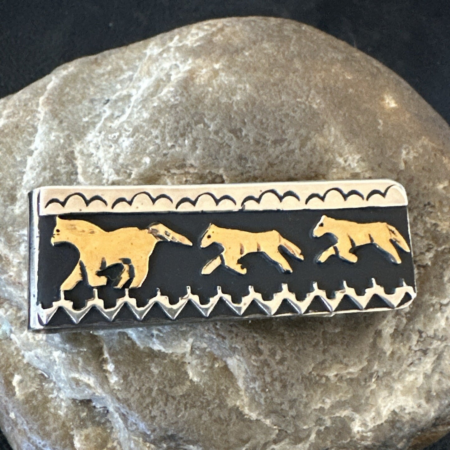 Money Clip Running Horse Native American Navajo Sterling Silver T&R Singer 17824