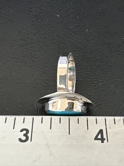 WoMens Sterling Silver Blue Kingman Turquoise Ring Size 7 17681