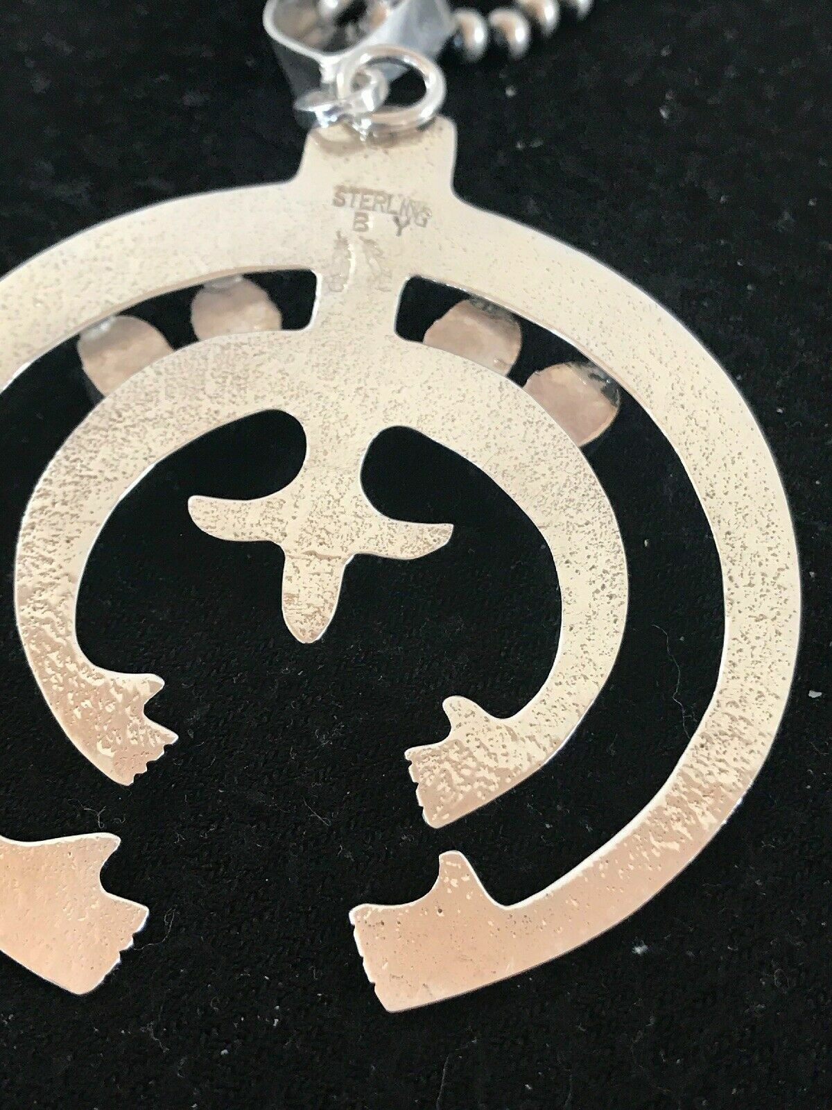 Spiny Oyster Pendant Navajo Sterling Silver Squash Blossom Necklace 01209