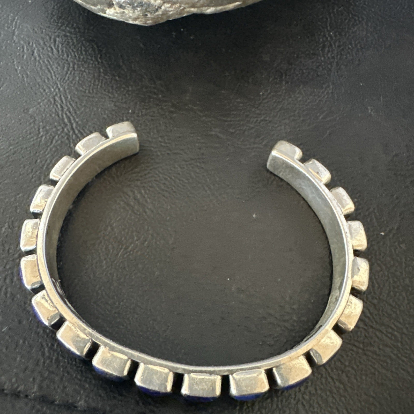 Men WoMens Blue Lapis Lazuli Navajo Sterling Silver Cuff Bracelet 19073