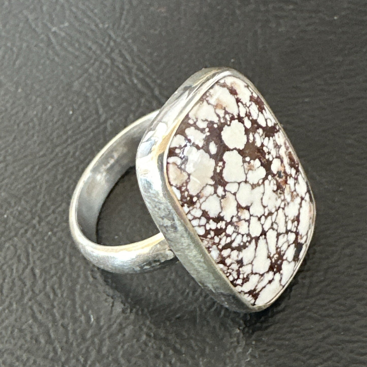 Mens Womens Wild Horse Turquoise Navajo Sterling Silver Ring Sz 7 17344
