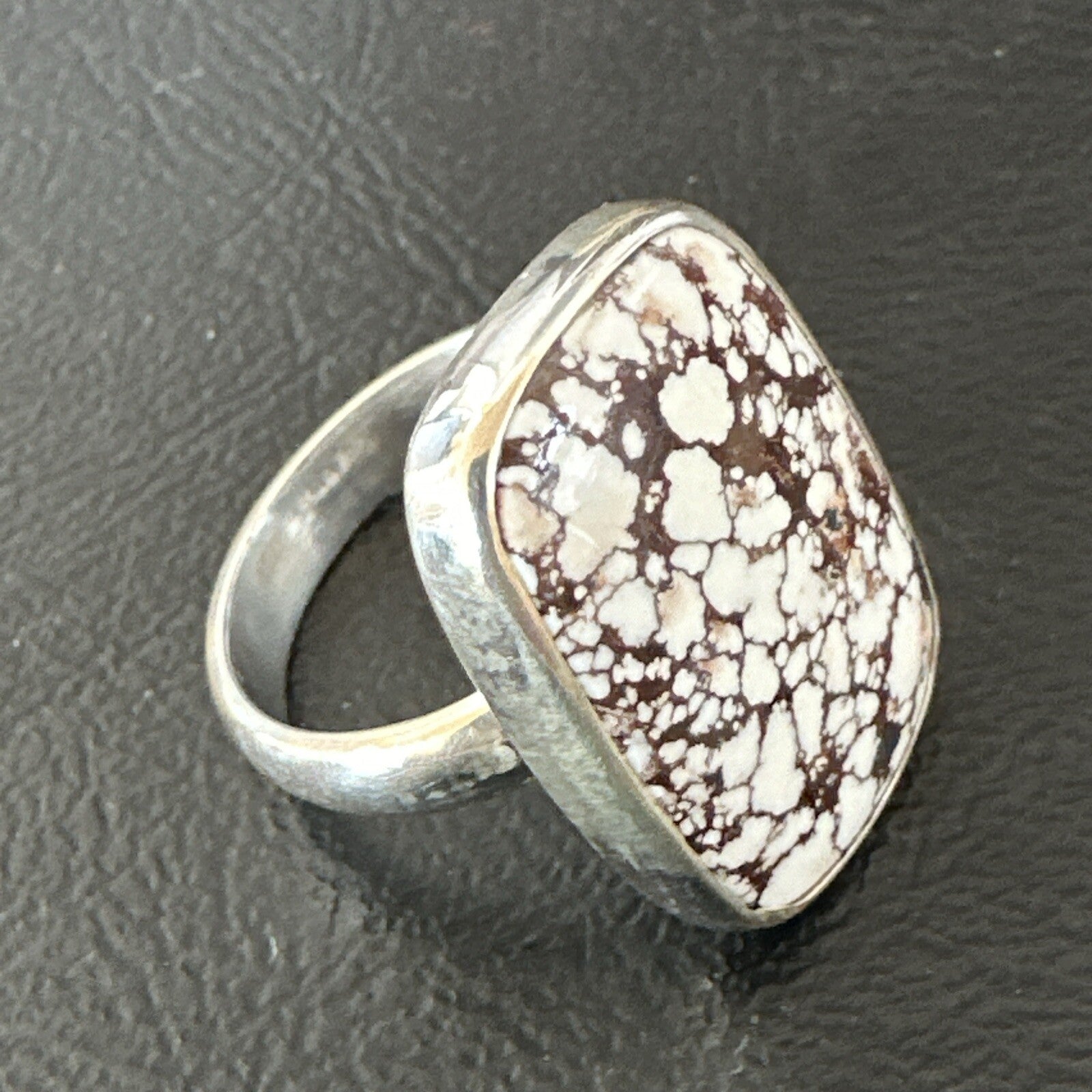 Mens Womens Wild Horse Turquoise Navajo Sterling Silver Ring Sz 7 17344