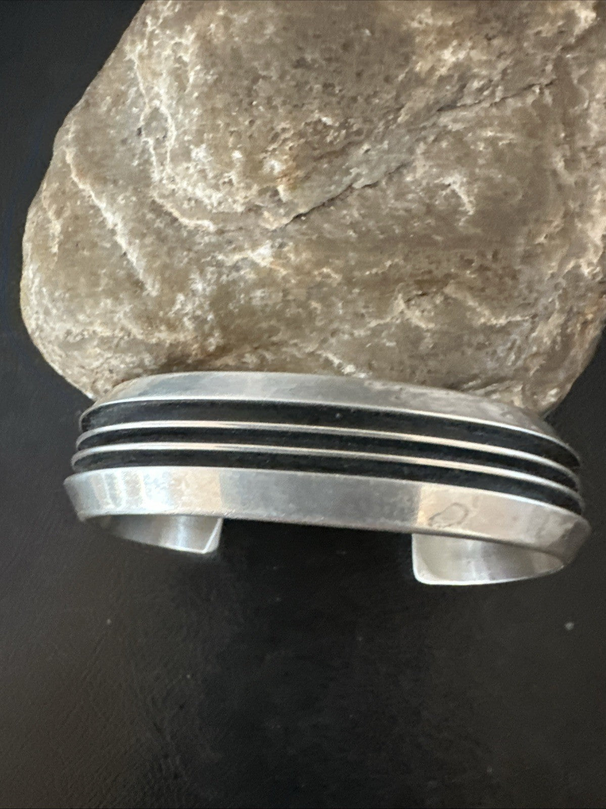 Mens Womens Navajo Sterling Silver Cuff Bracelet 7” 19696