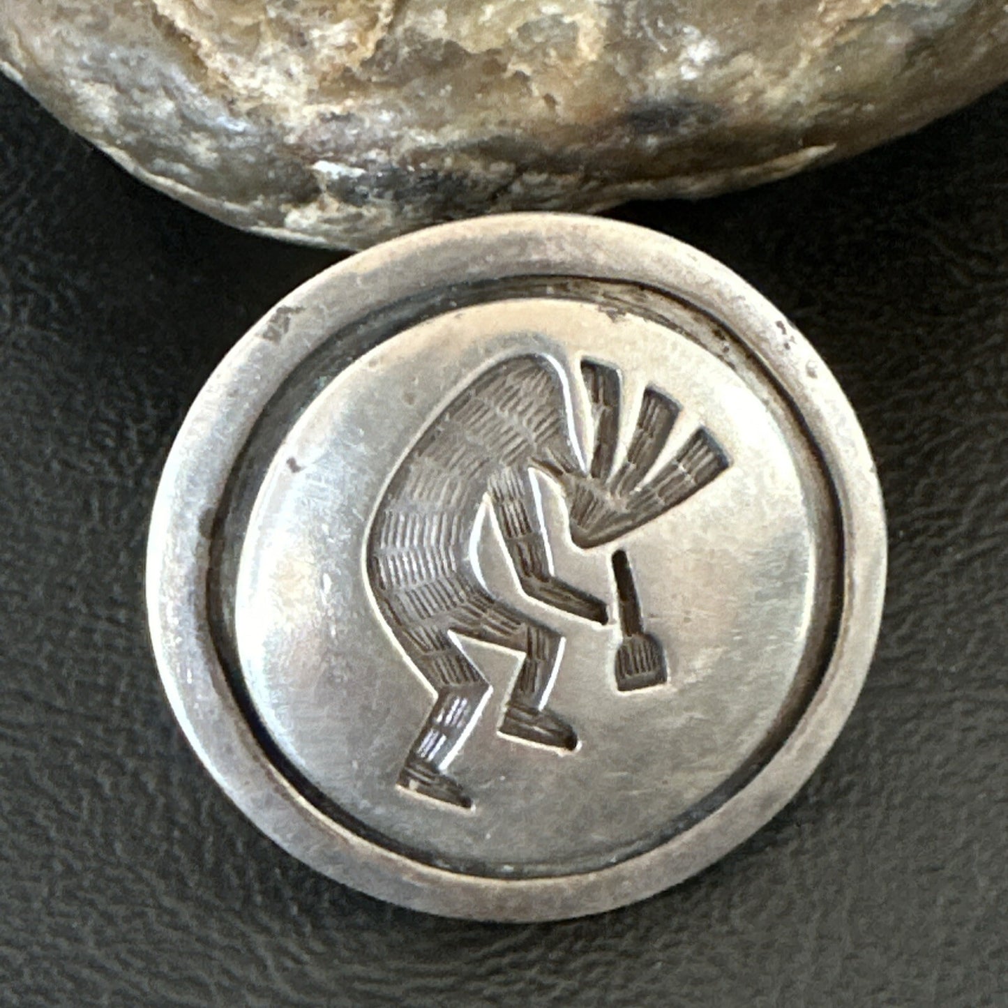 XL Womens Kokopelli Old Pawn Hopi Sterling Silver Ring Size 6.5 18115