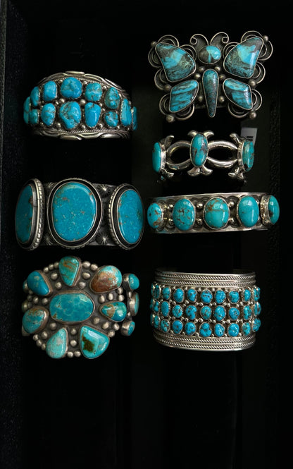 Native American Navajo Zuni Squash Blossom Cuffs Necklaces Rings