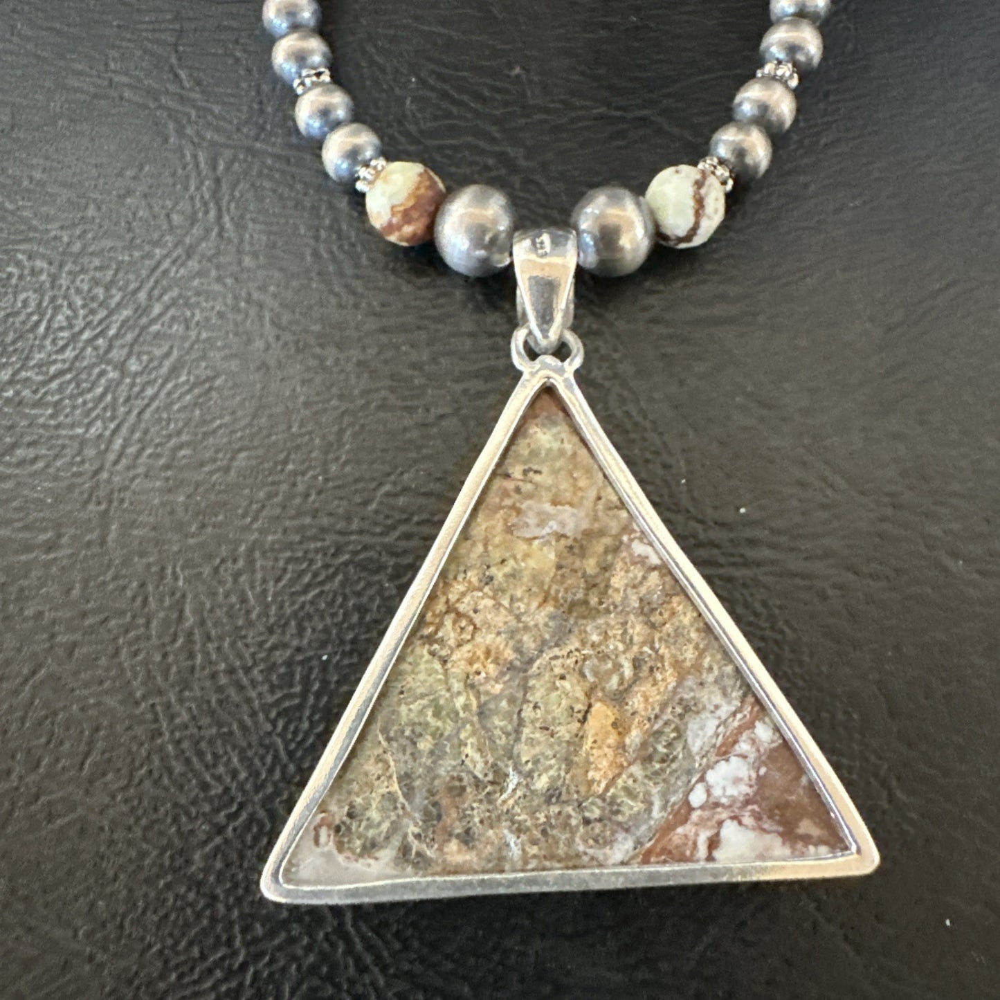 Mens Womens Wild Horse Turquoise Pendant Navajo Sterling Silver Necklace 19576