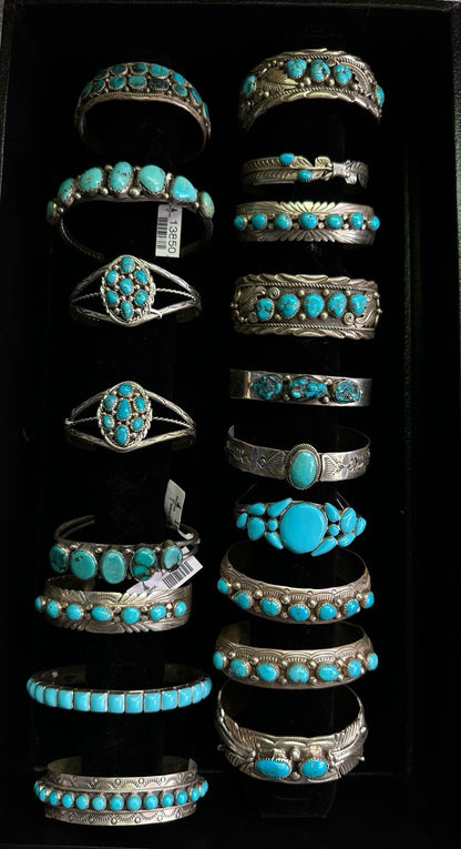 A Lot Sterling Silver NAVAJO Zuni Native American Southwestern Bracelets Jewelry