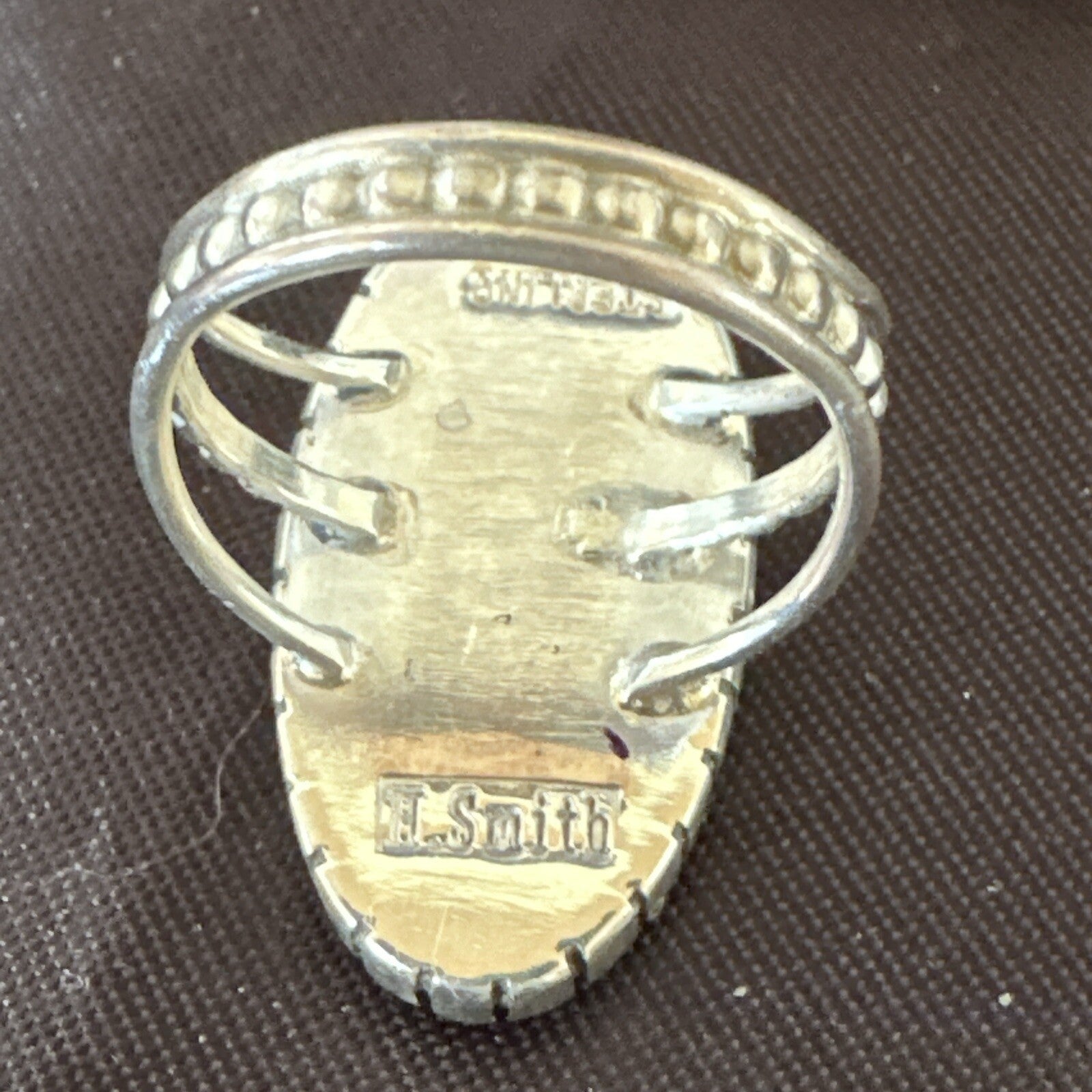 Women Orange Red Spiny Oyster Navajo Sterling Silver Ring Sz 8.5 17798