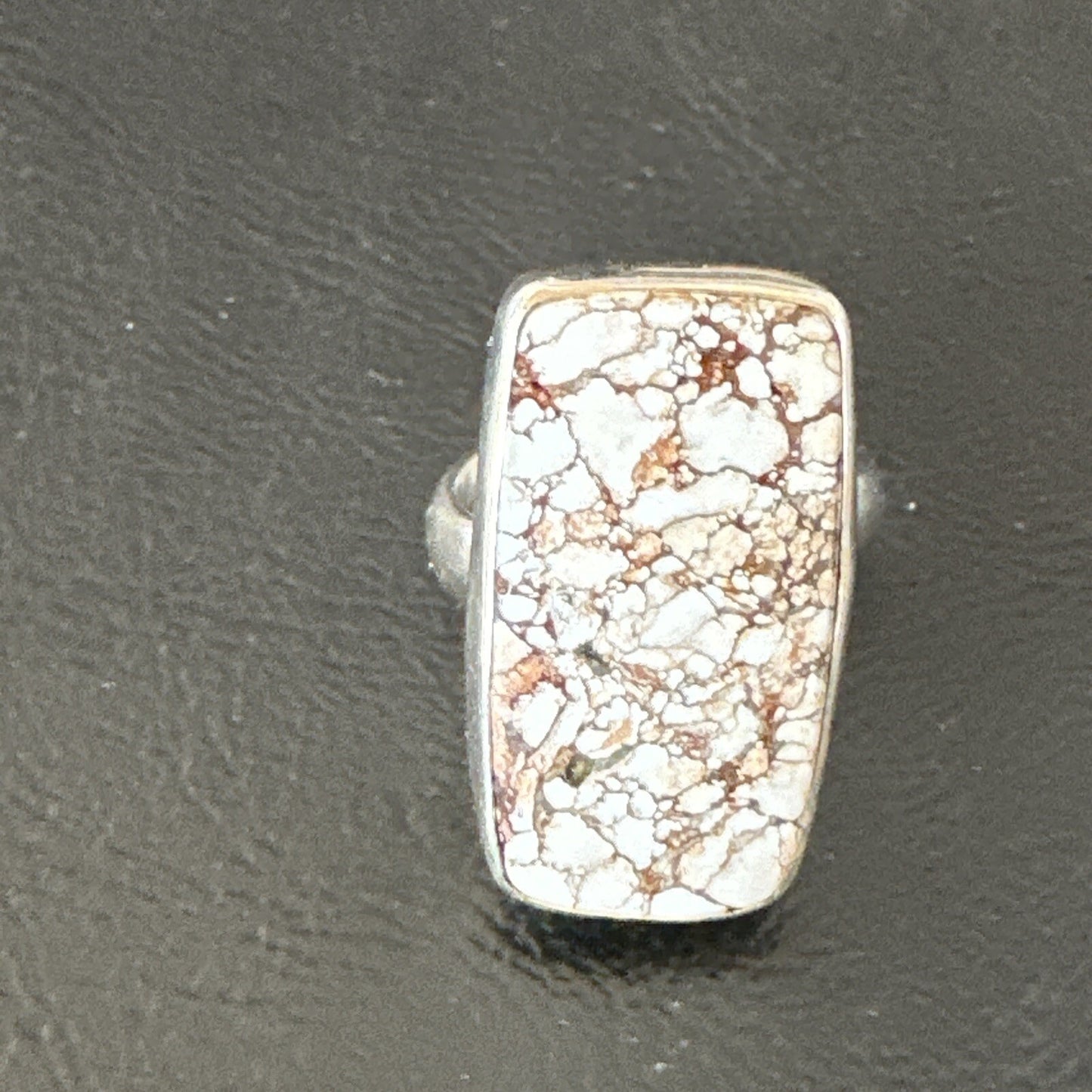 Mens Womens Wild Horse Turquoise Navajo Sterling Silver Ring Sz 8 17347