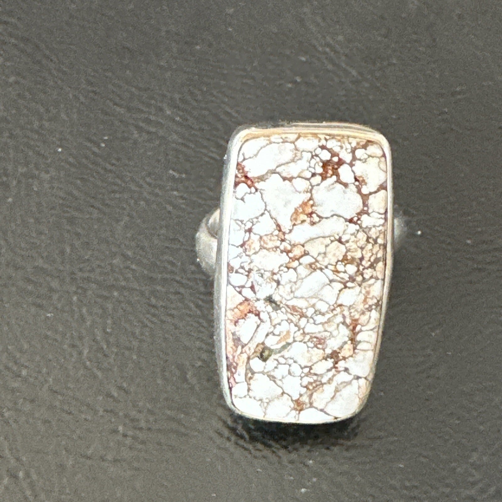 Mens Womens Wild Horse Turquoise Navajo Sterling Silver Ring Sz 8 17347