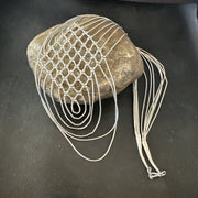 Heishi Tubes Pendant 7 Strand Necklace | Sterling Silver | Authentic Native American Handmade | 19754