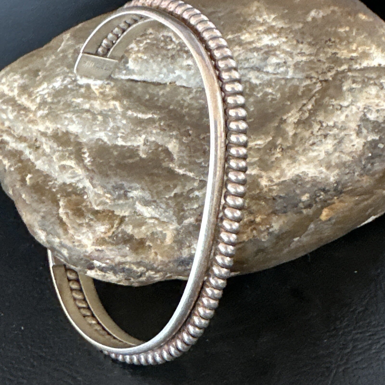 Native American Cuff Bracelet Old Pawn Navajo Sterling Silver 15072