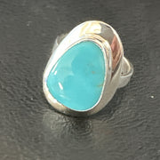 Blue Turquoise Spiny Oyster Southwestern Ring Size 10 | Sterling Silver | Authentic Native American Handmade | 18531