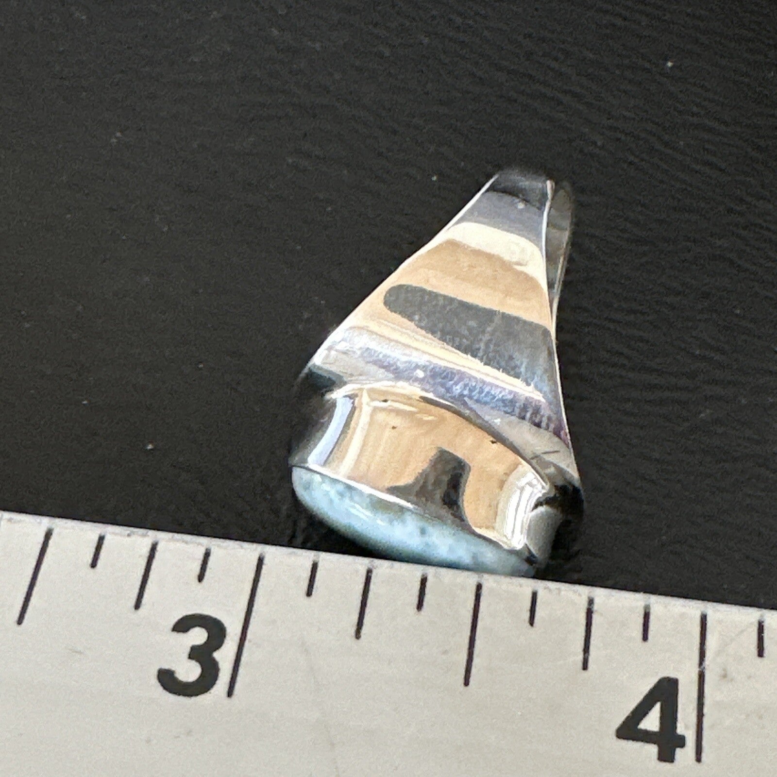 Womens Blue Larimar Navajo Sterling Silver Ring Size 8 17670