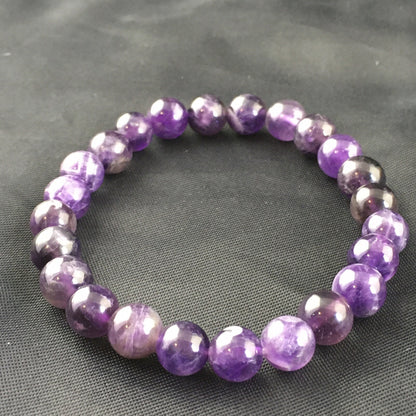 Purple Amethyst Navajo Stretch Elastic Bracelet 6.5" 02002