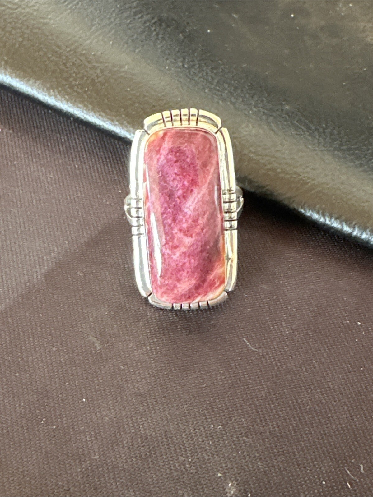Womens Purple Spiny Oyster Navajo Sterling Silver Ring Size 6.5 18581