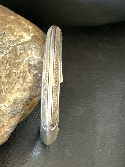 WoMens Navajo Sterling Silver 14K Gold Cuff Bracelet 18200