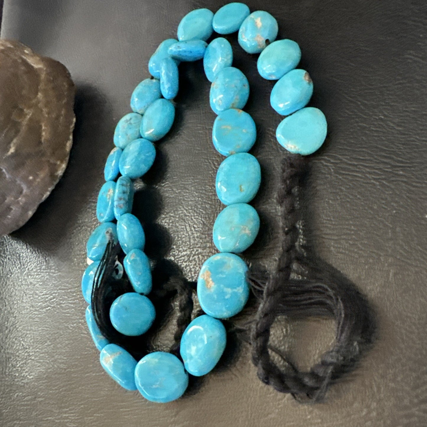 Collectors Authentic Blue Sleeping Beauty Turquoise Beads 18” 18589