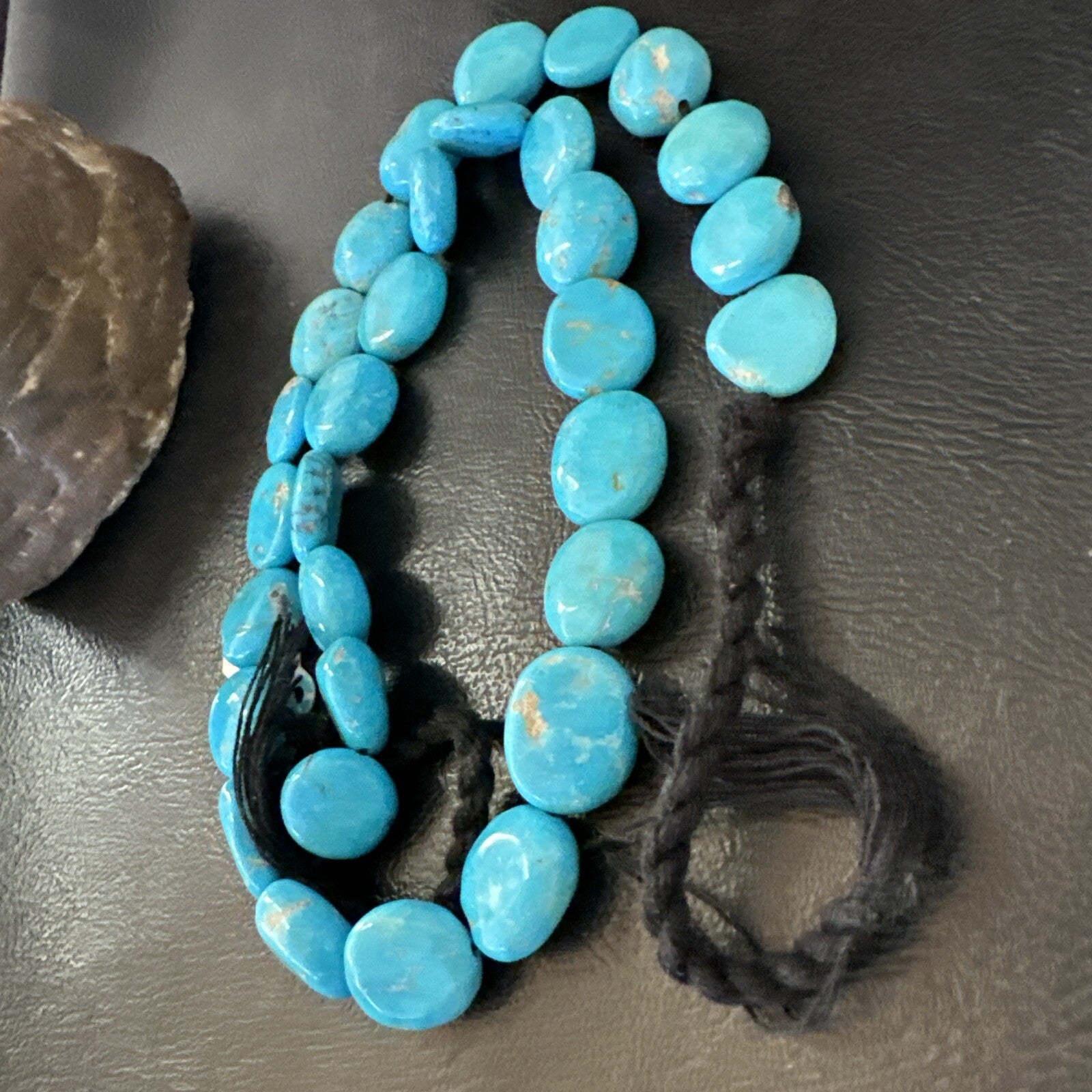Collectors Authentic Blue Sleeping Beauty Turquoise Beads 18” 18589