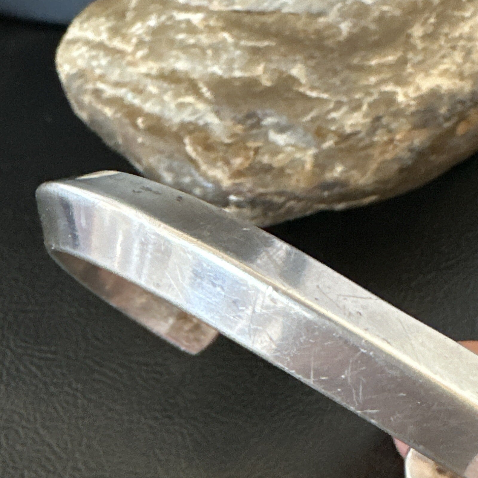 Old Pawn Navajo Cuff Bracelet Native American Sterling Silver 18124