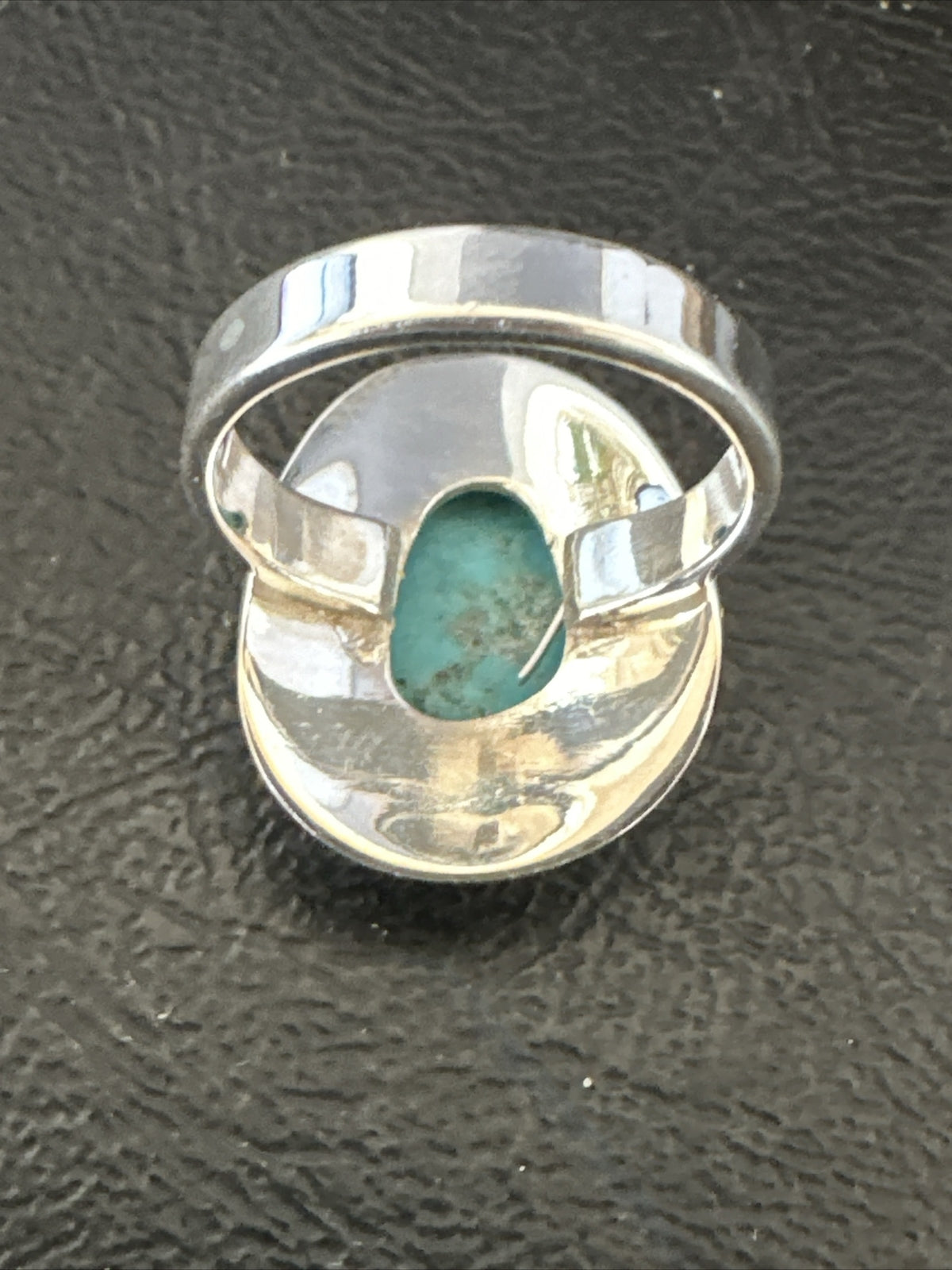 WoMens Sterling Silver Blue Kingman Turquoise Ring Size 7 17680