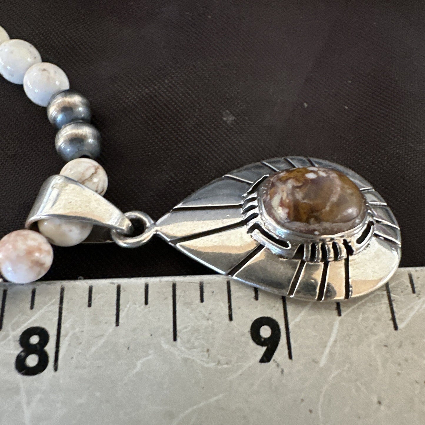 Mens Women Navajo Sterling Silver Wild Horse Necklace Pendant 23" 18270