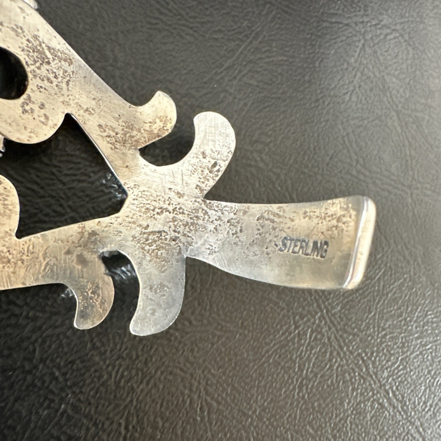 Mens Blue Kingman Turquoise Navajo Sterling Silver Cuff Bracelet 19348