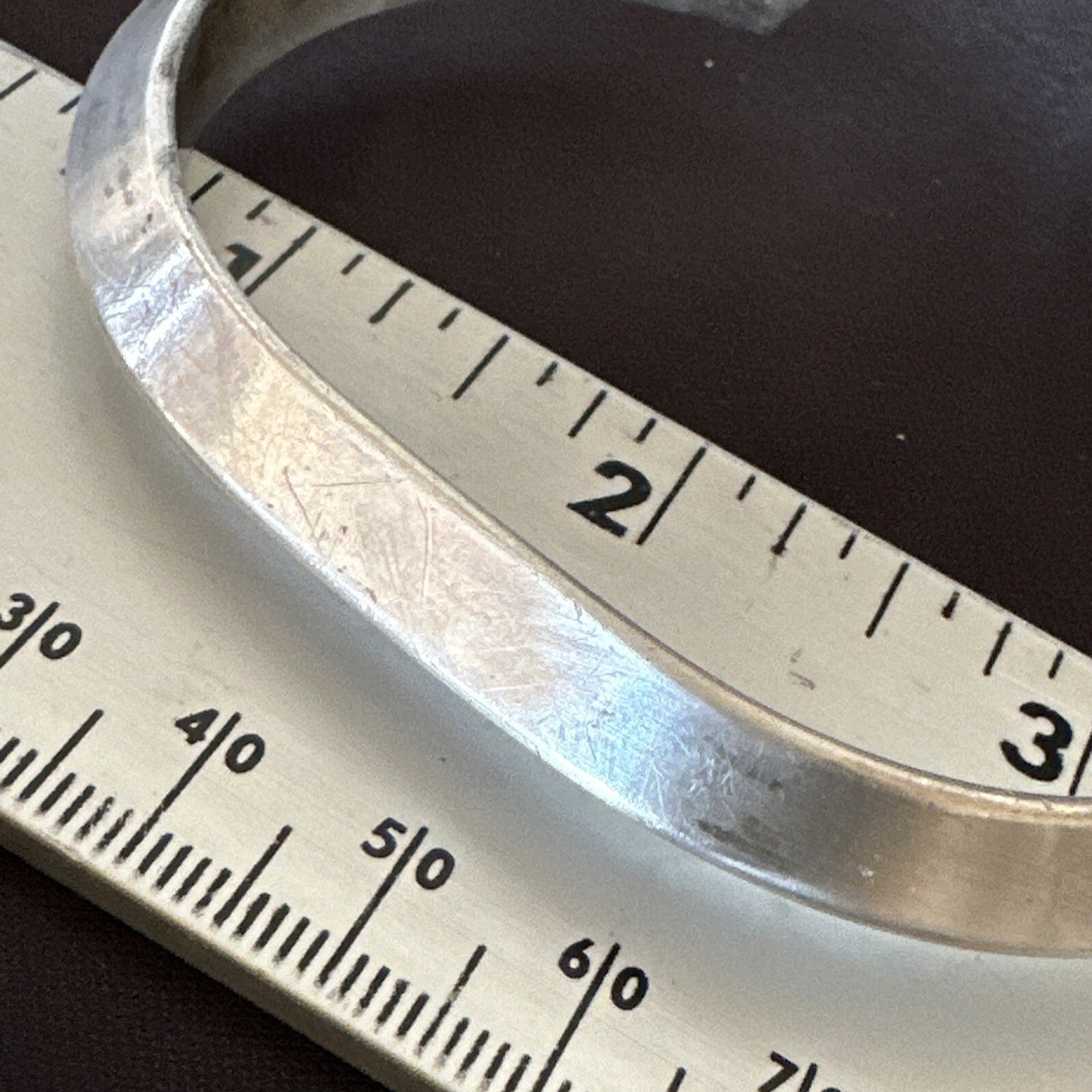 Old Pawn Navajo Cuff Bracelet Native American Sterling Silver 18124