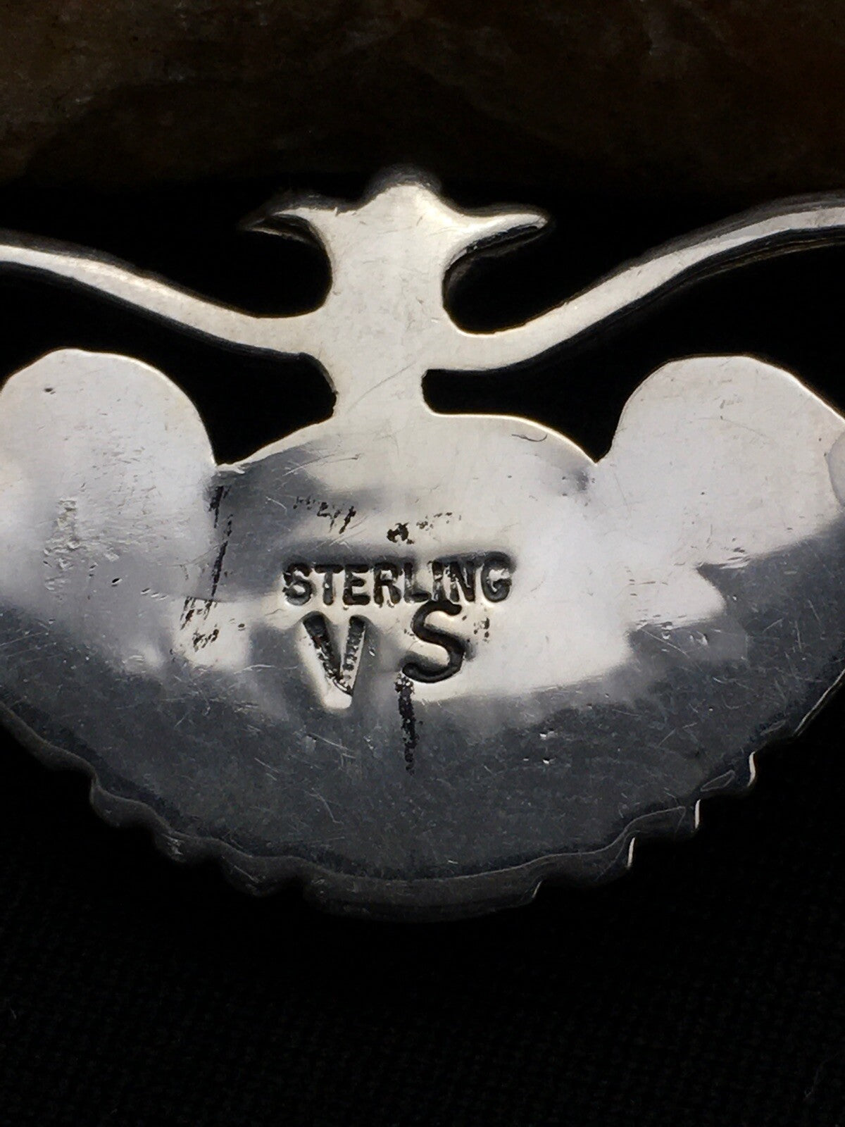 Native American Indian Coral Navajo Sterling Silver Cuff Bracelet 04747