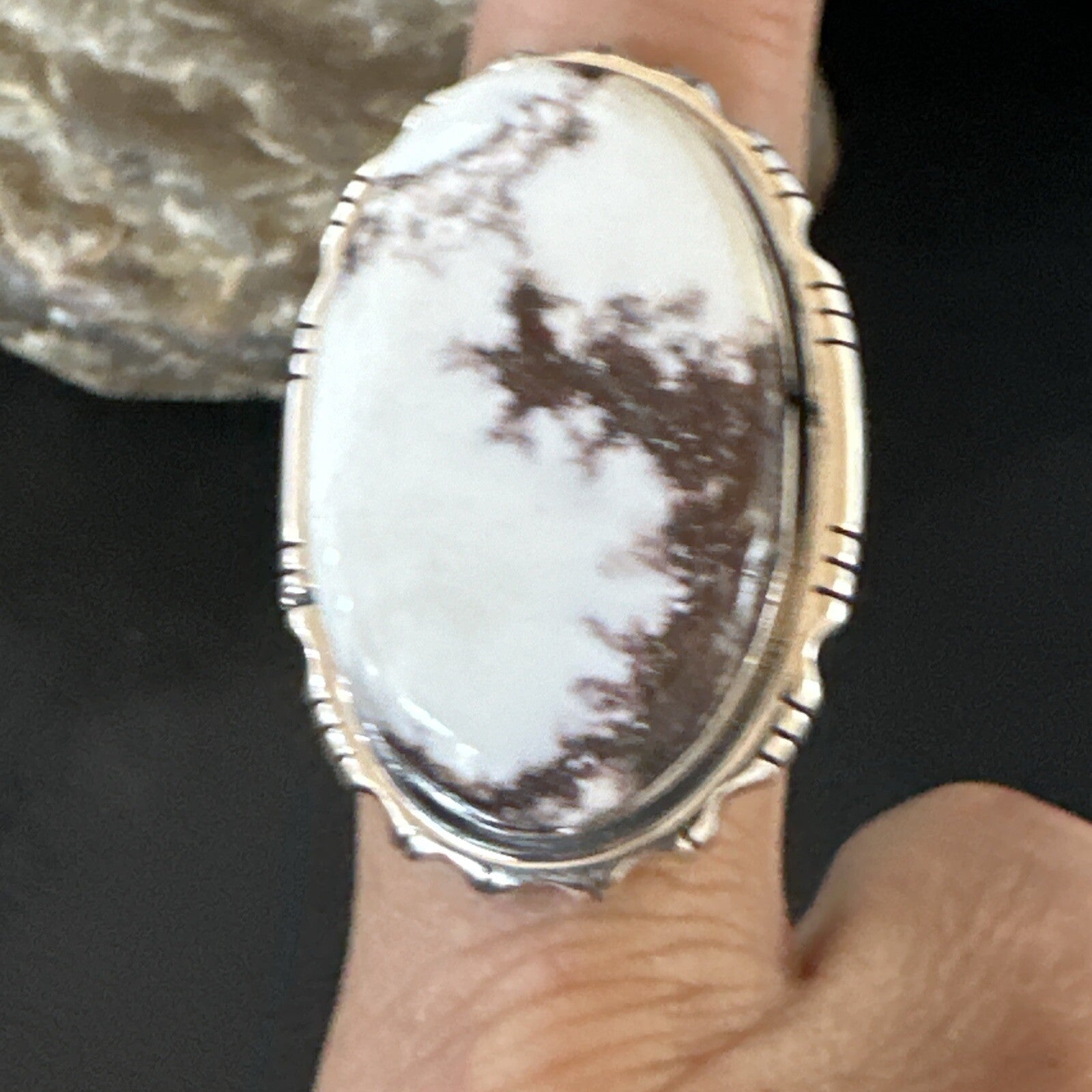 Mens Womens Wild Horse Turquoise Navajo Sterling Silver Ring Size 9 18012