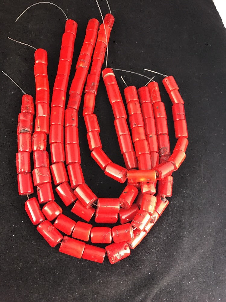 Handmade Strand Rare Coral Beads 16 Inch Barrel 10056